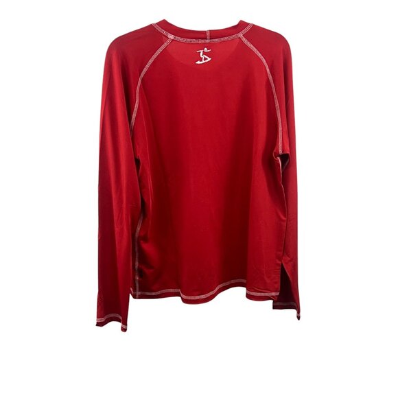 Uzzi Active Wear Men's Long Sleeve Rashguard Swim Tee UPF 50+ Sz L Stretch Bea - Picture 5 of 8